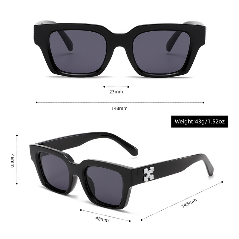 Lunettes De Soleil En Plastique À Imprimé Léopard Pour Femme, Série Simple, 1 Pièce h5Image5