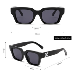 Lunettes De Soleil En Plastique À Imprimé Léopard Pour Femme, Série Simple, 1 Pièce h5 Image5