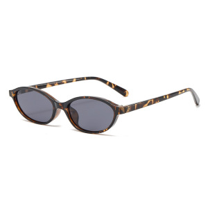 Lunettes De Soleil Simples En Plastique De Couleur Unie Pour Femmes, 1 Pièce h5 Image3