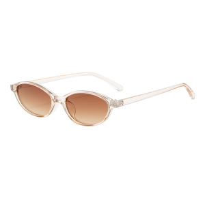 Lunettes De Soleil Simples En Plastique De Couleur Unie Pour Femmes, 1 Pièce h5 Image4