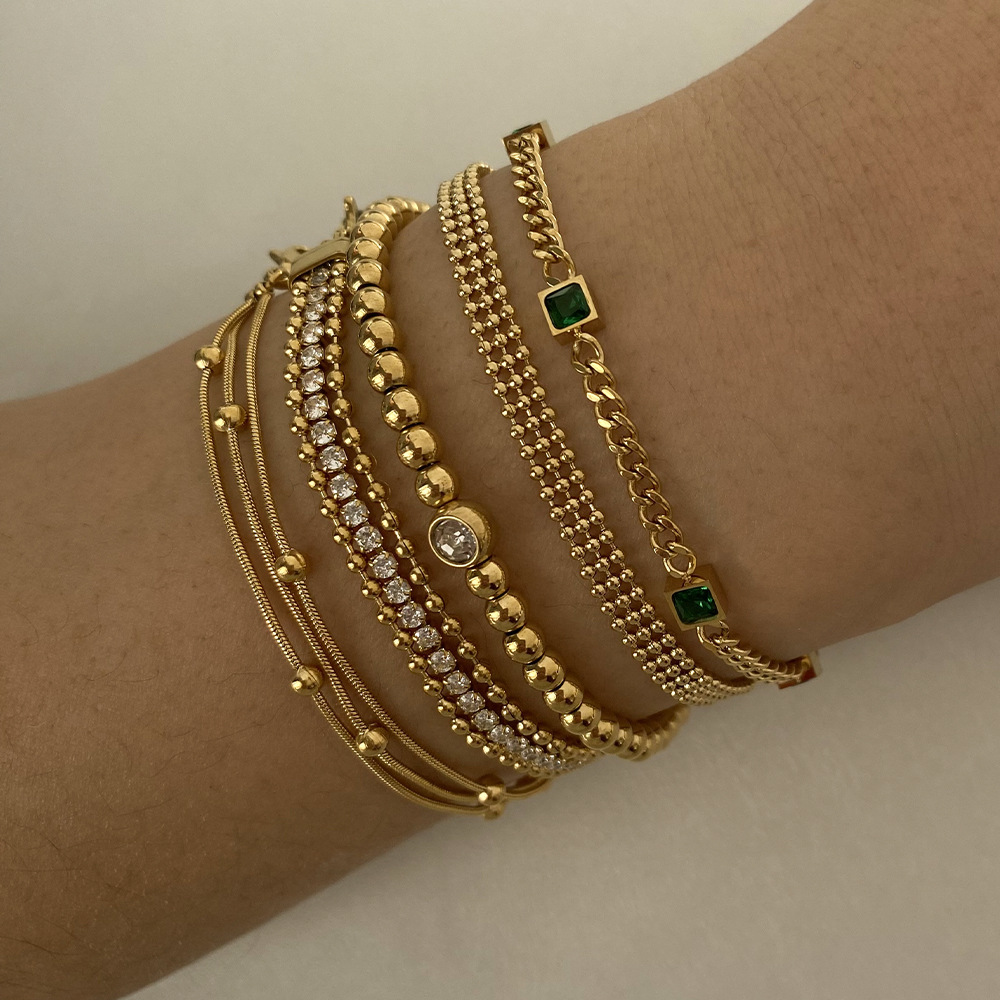 Bracelet À Maillons Pour Femme En Zircon Radié (1 Pièce) Image2