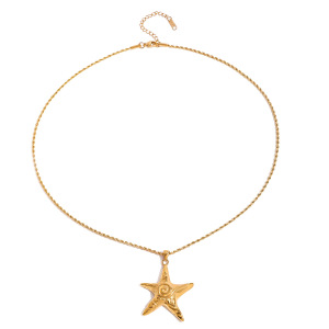 Collier Avec Pendentif Tortue De Vacances En Acier Inoxydable Plaqué Or Pour Femme, Série Simple, 1 Pièce h5 Image6