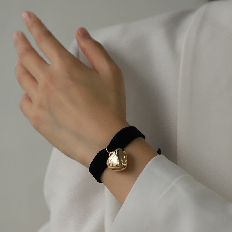 Bracelet À Breloques Pour Femme, Série Simple, Motif Cœur Classique Ccb, 1 Pièce Image3