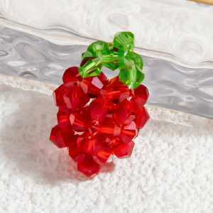 1 Paire De Pendentifs En Verre Pour Femme, Série Romantique, Motif Plante Douce h5 Image4