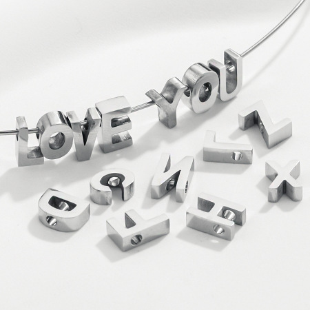 1 paire de pendentifs unisexes à lettres décontractées de la série Simple 2