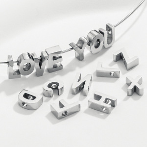 1 Paire De Pendentifs Unisexes À Lettres Décontractées De La Série Simple h5 Image3