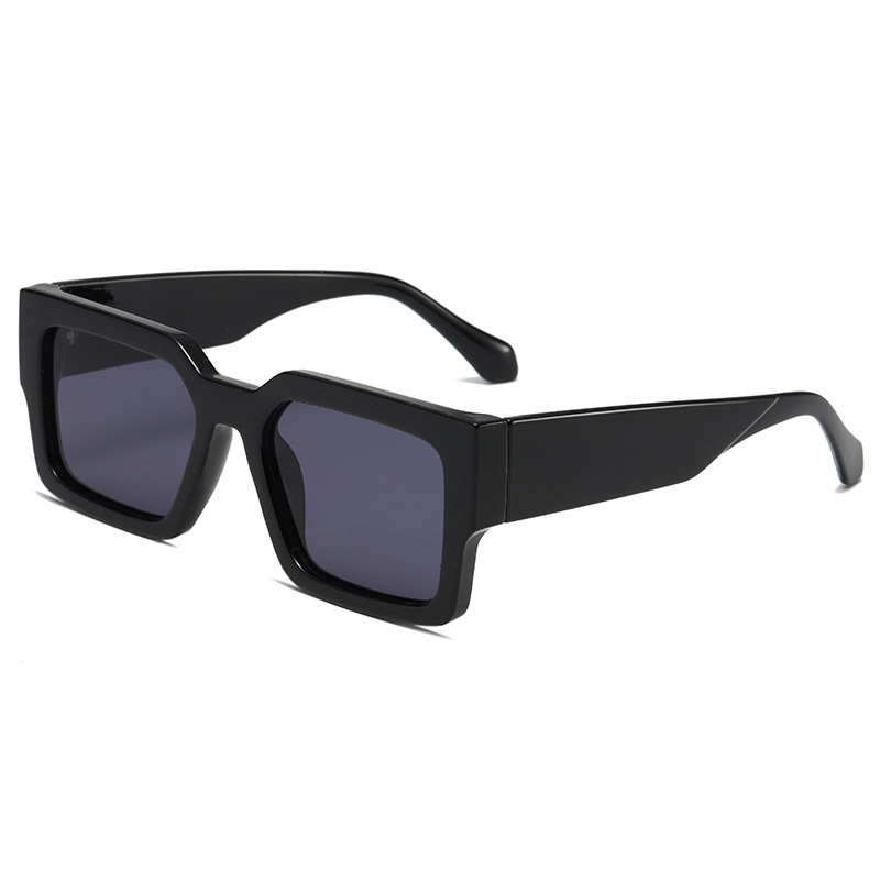 1 Paire De Lunettes De Soleil Géométriques En Résine Pour Femmes, Série Simple Image5