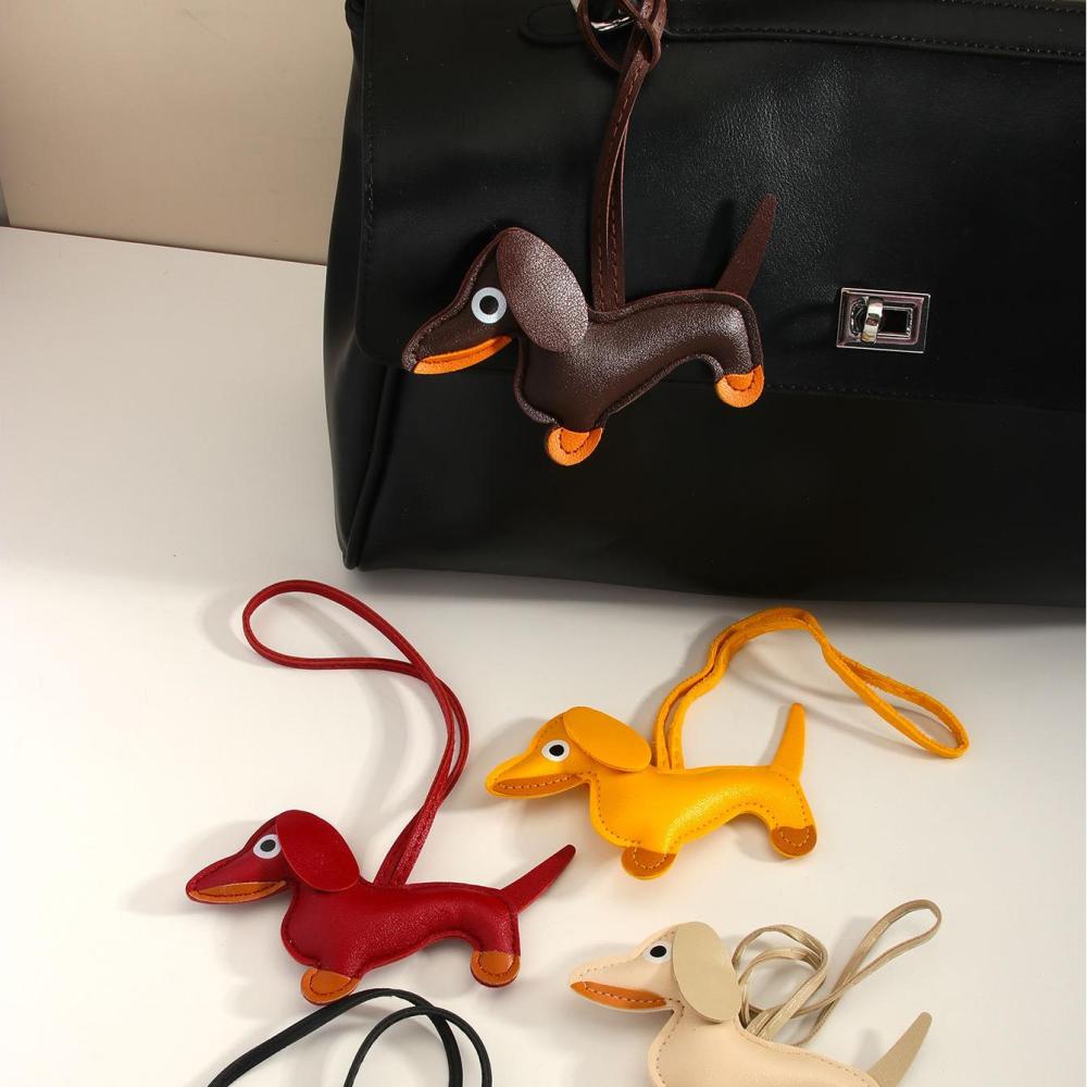 1 Pièce De Breloques De Sac Pour Femme En Pu, Série Simple, Motif Animal Quotidien Image9