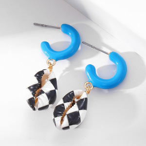 1 Paire De Boucles D'Oreilles Pendantes En Cuivre Pour Femme, Série Romantique, Motif Tortue De Vacances h5 Image5
