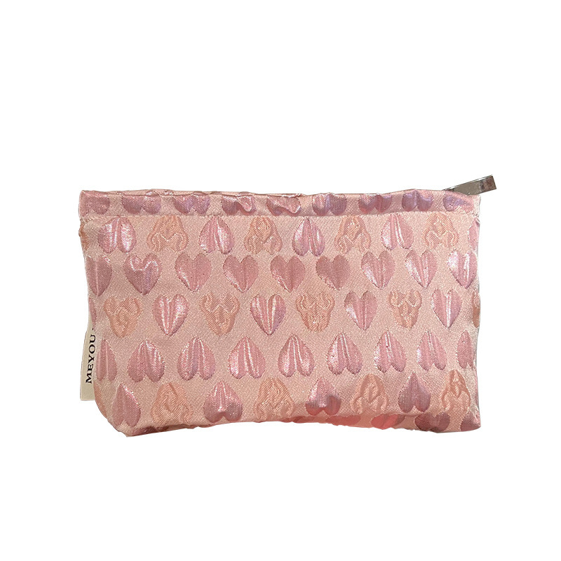 Sac À Main En Polyester Pour Femme, Série Romantique, Motif Cœur Quotidien, 1 Pièce Image7