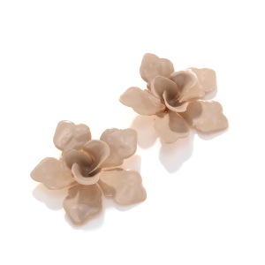 1 Paire De Boucles D'Oreilles À Tige En Fer Pour Femme, Série Romantique, Motif Fleur Douce h5 Image6