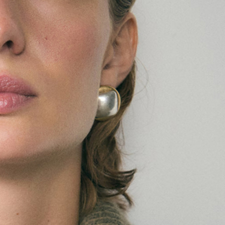 Boucles d'oreilles puces pour femme, collection Simple Series, forme quadrilatérale et annulaire, en acier inoxydable étanche, couleur or (1 paire). 2