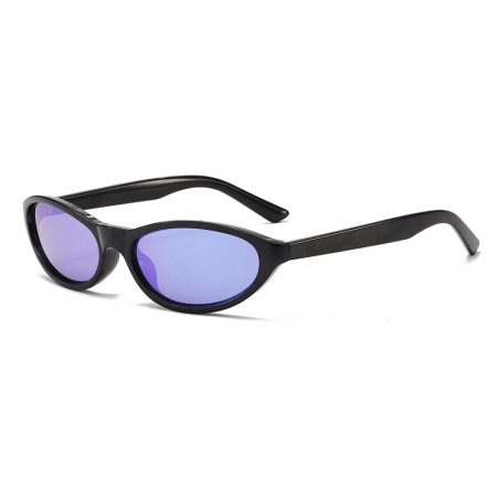 Lunettes de soleil simples en plastique de couleur unie pour femmes, 1 pièce