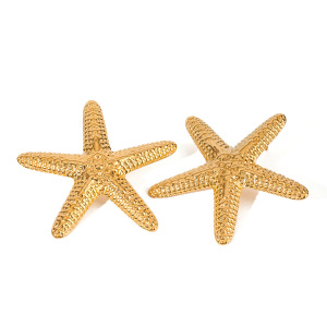 1 Paire De Boucles D'Oreilles À Tige En Acier Inoxydable Plaqué Or Pour Femme, Série Simple Vacation Turtle h5 Image4