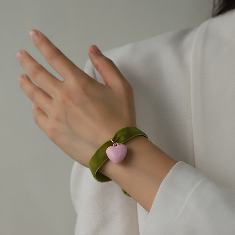 Bracelet À Breloques Pour Femme, Série Simple, Motif Cœur Classique Ccb, 1 Pièce Image4