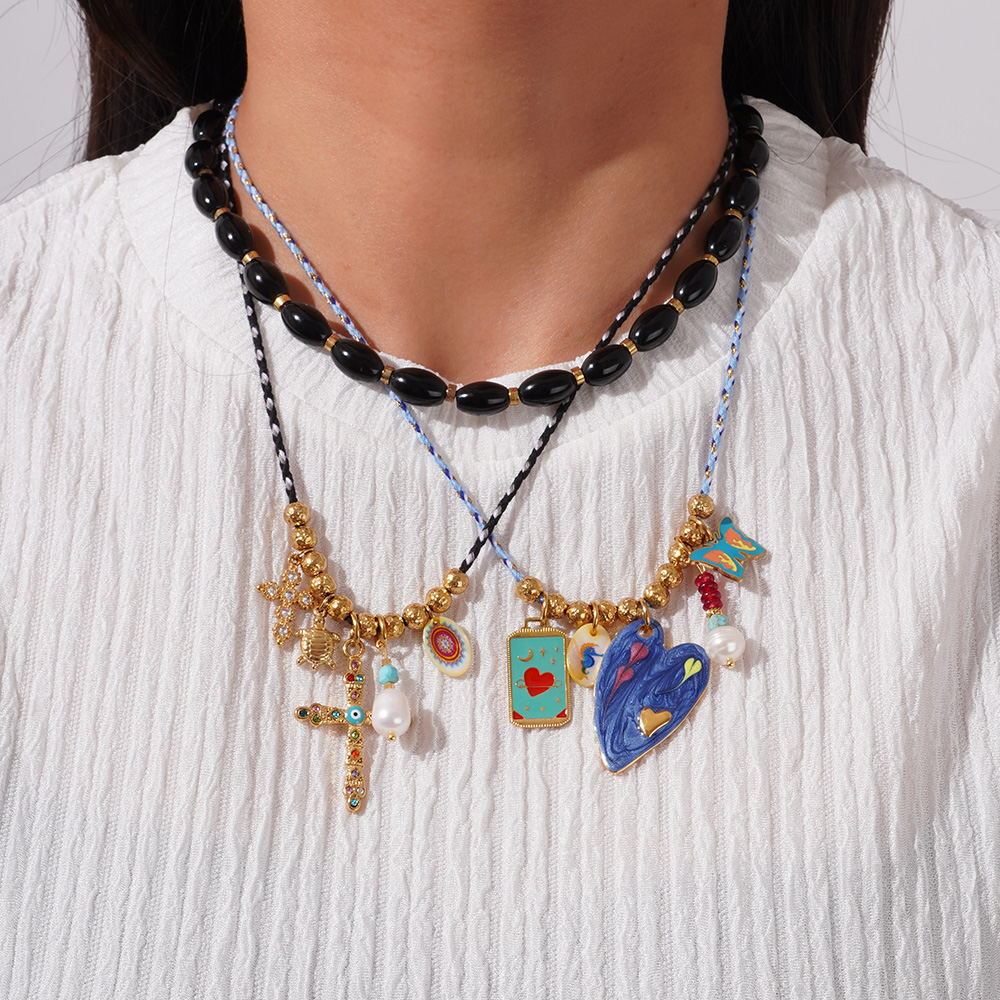Collier Pendentif Élégant En Forme De Croix, En Acier Inoxydable, Couleur Or, Étanche, Collection Sophisticated Series Image4