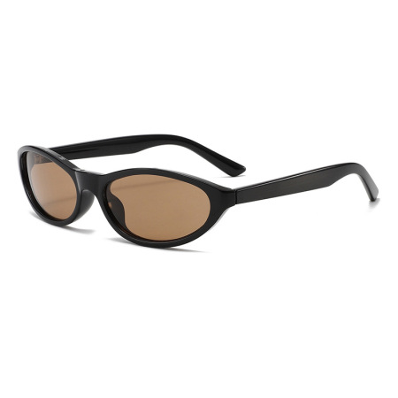 Lunettes de soleil simples en plastique de couleur unie pour femmes, 1 pièce 2