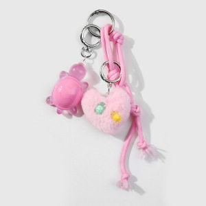 Breloques De Sac Pour Femme En Résine, Série Romantique, Cœur Doux, 1 Pièce h5 Image4