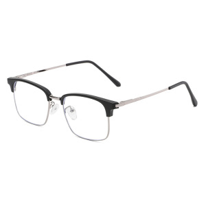 1 Paire De Lunettes Décontractées Semi-Montées Carrées Anti-Lumière Bleue h5 Image4