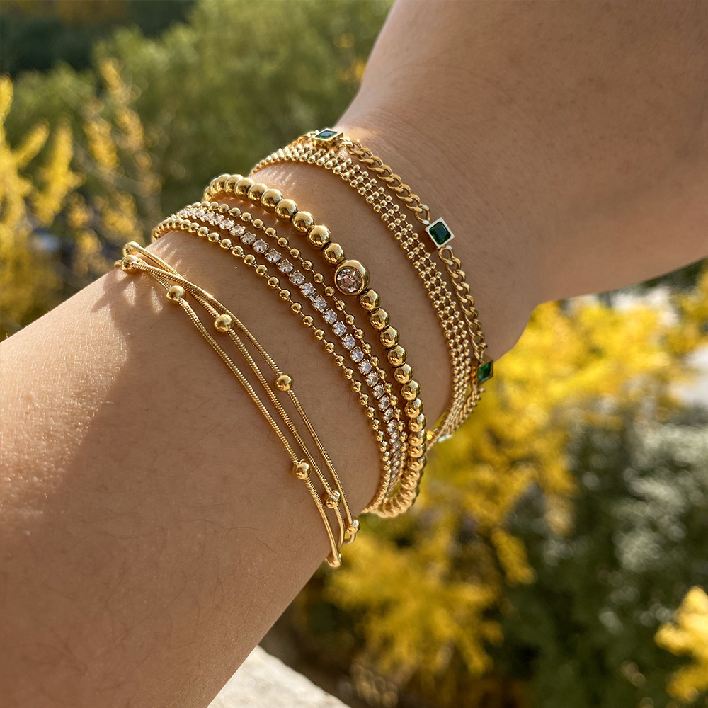 Bracelet À Maillons Pour Femme En Zircon Radié (1 Pièce) Image3
