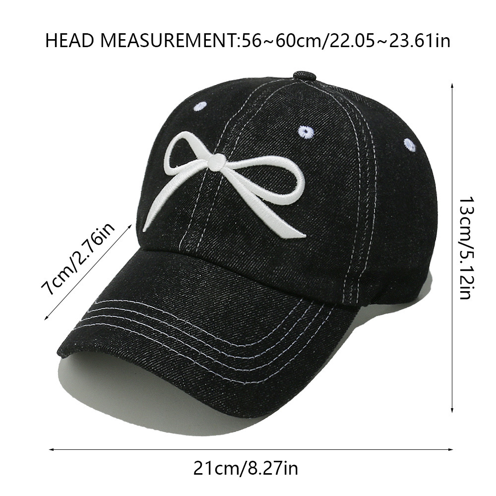 Chapeaux Pour Femmes En Coton Avec Nœud Papillon Décontracté, Série Simple, 1 Pièce h5Image8