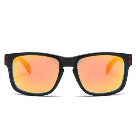 Lunettes de soleil pour femmes, 1 pièce, série simple, décontractées, couleur unie, en plastique 2