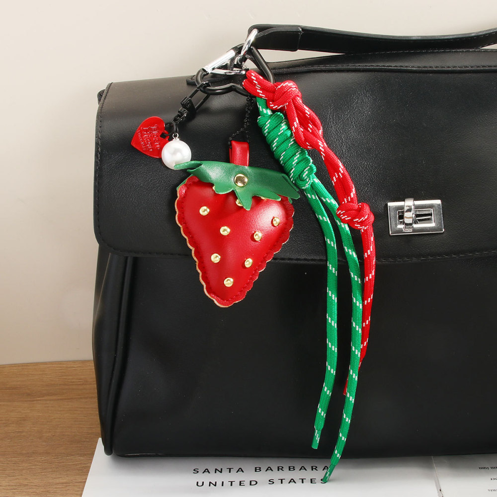 1 Pièce De Breloques De Sac Pour Femme En Pu, Série Simple, Motif Plante Quotidienne Image10
