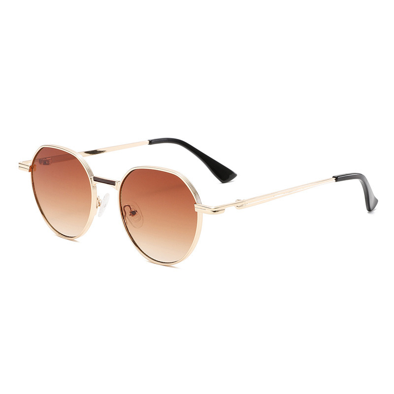 Lunettes De Soleil Pour Femmes, Série Simple, Couleur Unie, En Alliage, 1 Pièce h5Image5