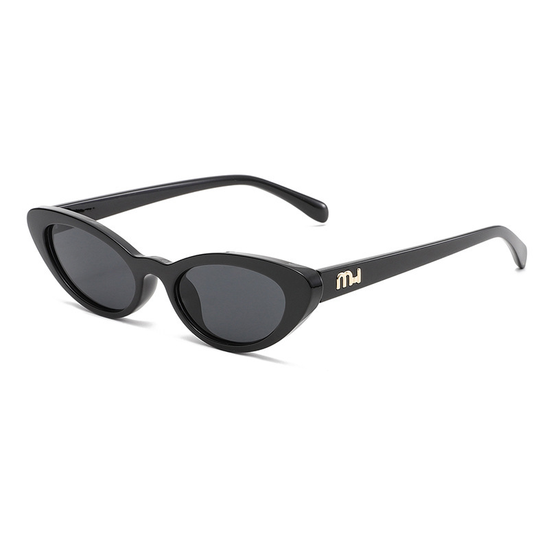 Lunettes De Soleil Simples En Plastique De Couleur Unie Pour Femmes, 1 Pièce h5Image4