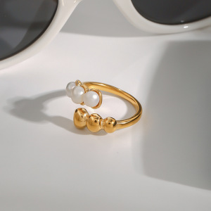 Bague Simple Pour Femme, Élégante Et En Forme De Spirale, En Acier Inoxydable, Couleur Or, Étanche, Collection Charming Series. h5 Image4