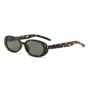 Lunettes De Soleil Simples En Plastique De Couleur Unie Pour Femmes, 1 Pièce h5 Image4