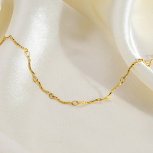 Bracelet Chaîne Femme Simple, Étanche, Couleur Or, À Faire Soi-Même (1 Pièce). h5 Image5