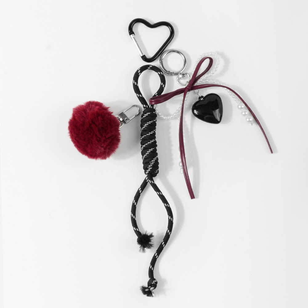 1 Breloque De Sac Pour Femme En Alliage, Motif Cœur Rétro, Série Romantique Image4