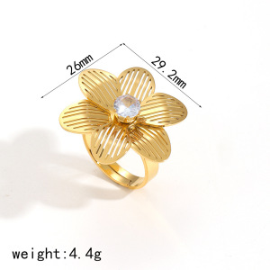 1 Paire De Boucles D'Oreilles Pendantes Pour Femme, Collection Simple « Daily Flower », En Acier Inoxydable Plaqué Or Avec Perles Artificielles. h5 Image4