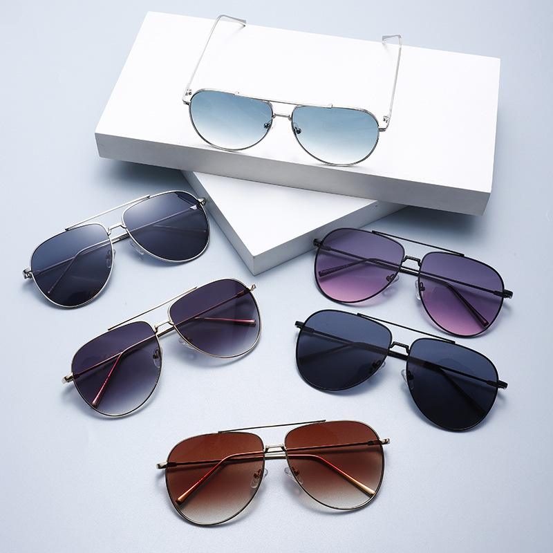 Lunettes De Soleil Pour Femmes, Série Simple, Couleur Unie, En Alliage, 1 Pièce Image7