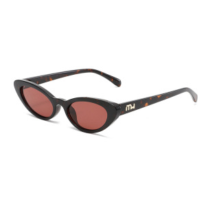 Lunettes De Soleil Simples En Plastique De Couleur Unie Pour Femmes, 1 Pièce h5 Image6