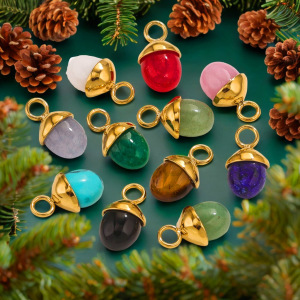 1 Paire De Pendentifs Géométriques Rétro Simples Pour Femmes, Plaqués Or , Avec Pierres Précieuses Artificielles h5 Image3