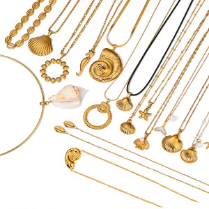 Boucles D'Oreilles Coquillage En Acier Inoxydable, Style Plage D' , Stations Indépendantes Européennes Et Américaines, Boucles D'Oreilles Étoile De Mer En Acier Titane, Meilleures Ventes h5 Image6
