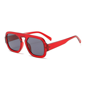 Lunettes De Soleil En Plastique À Imprimé Léopard Pour Femme, Série Simple, 1 Pièce h5 Image4