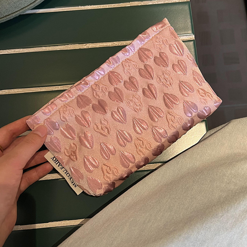 Sac À Main En Polyester Pour Femme, Série Romantique, Motif Cœur Quotidien, 1 Pièce Image5