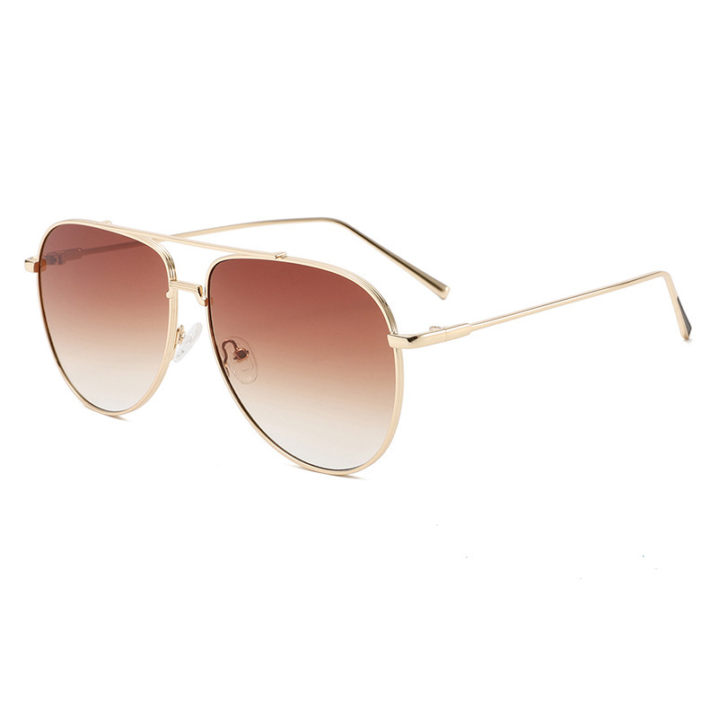 Lunettes De Soleil Pour Femmes, Série Simple, Couleur Unie, En Alliage, 1 Pièce Image3