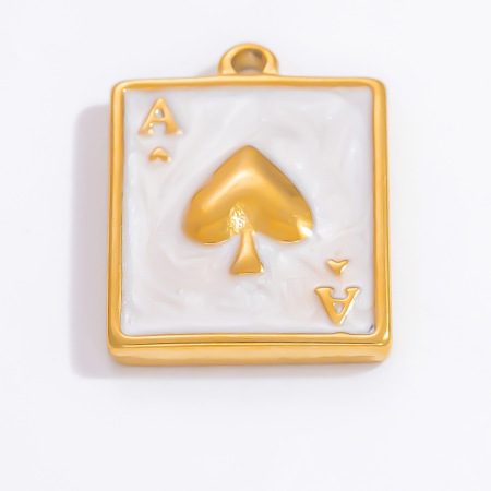 Pendentif femme DIY en acier inoxydable doré, étanche, collection rétro soleil (1 pièce) 2