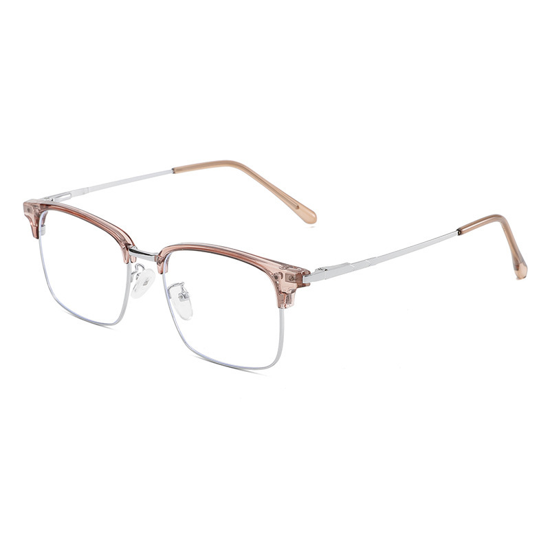 1 Paire De Lunettes Décontractées Semi-Montées Carrées Anti-Lumière Bleue Image5