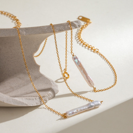 bracelet à breloques élégant rond en acier inoxydable plaqué or pour femme, série classique, 1 pièce