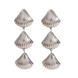 1 Paire De Boucles D'Oreilles Pendantes Simple Series Simple Turtle En Acier Inoxydable Étanches Pour Femmes h5 Image6