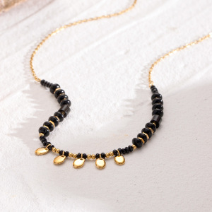 Collier Avec Pendentif Géométrique En Acier Inoxydable Plaqué Or  Pour Femme, Série Simple, Style Décontracté h5 Image2