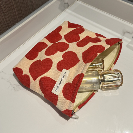 Sac pour femme en velours côtelé Sweet Heart, série romantique, 1 pièce 2