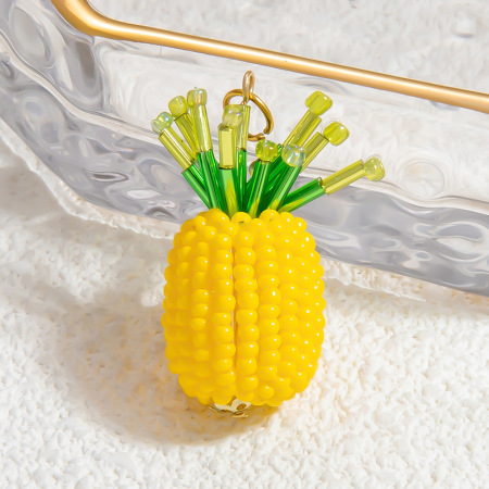 1 paire de pendentifs en verre pour femme, série romantique, motif plante douce 2