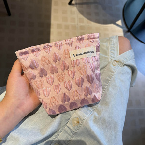 Sac À Main En Polyester Pour Femme, Série Romantique, Motif Cœur Quotidien, 1 Pièce h5 Image4