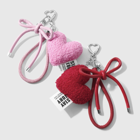 1 breloque de sac en alliage pour femme, série romantique, en forme de cœur mignon